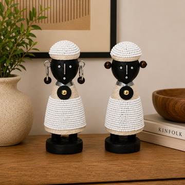 Decorative Namji Dolls | White & Black