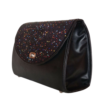 Hand-Beaded Flap Crossbody Bag - Mawu Africa