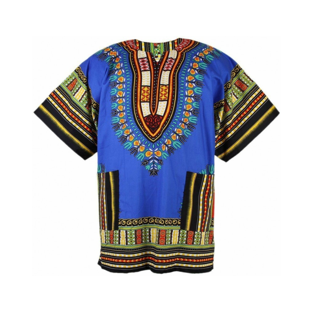 Blue Dashiki shirt | African Shirt