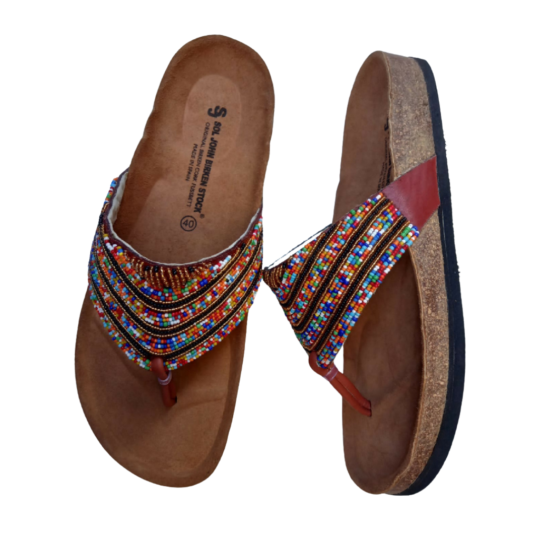 Cork sole sandals - Mawu Africa