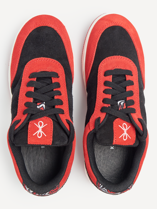 Kali Lifestyles: Red Suede with Red KK (Subtle)
