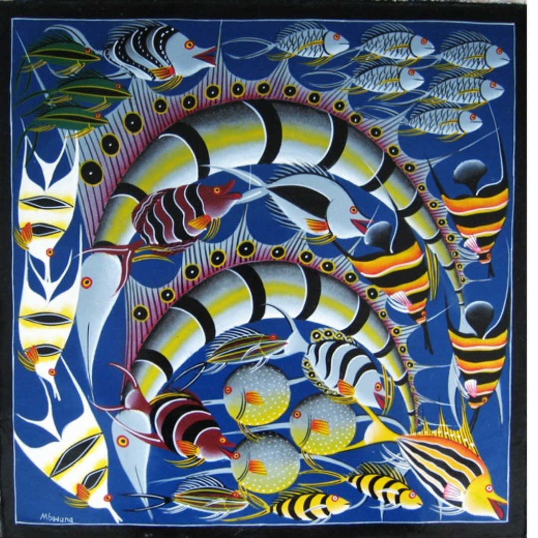 Sea Life Tingatinga Painting