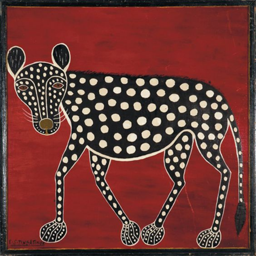 Leopard Tingatinga Painting