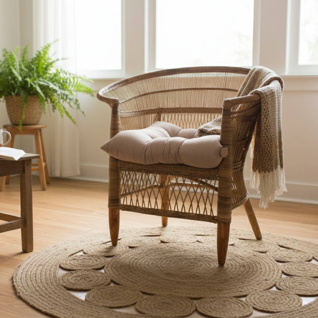 Malawi Cane Chairs - Single - Mawu Africa