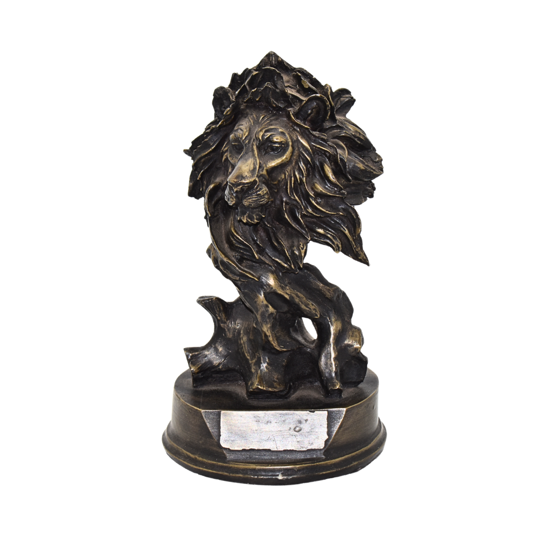 Lion Face Bronze Sculpture | Corporate Award