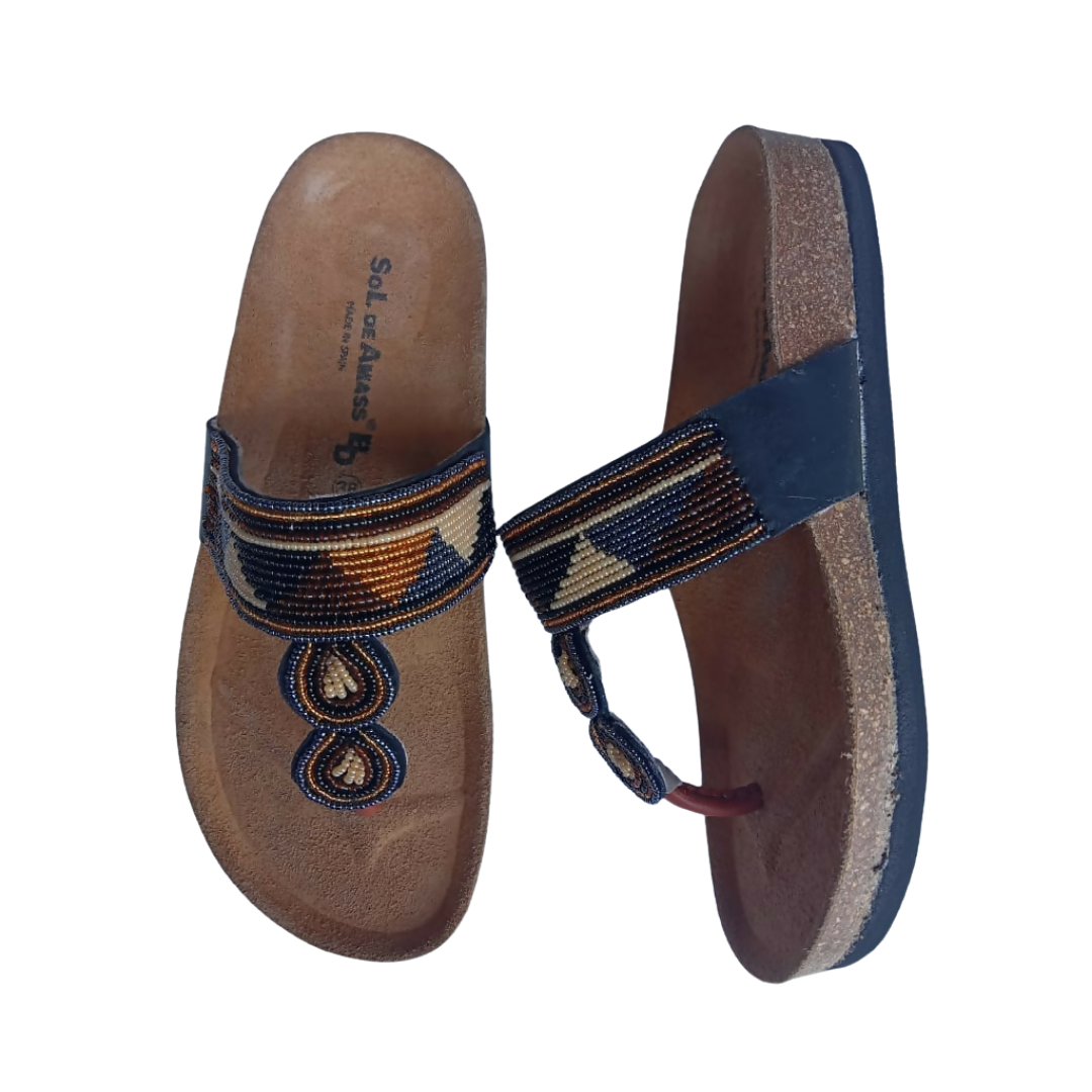 Cork sole sandals - Mawu Africa