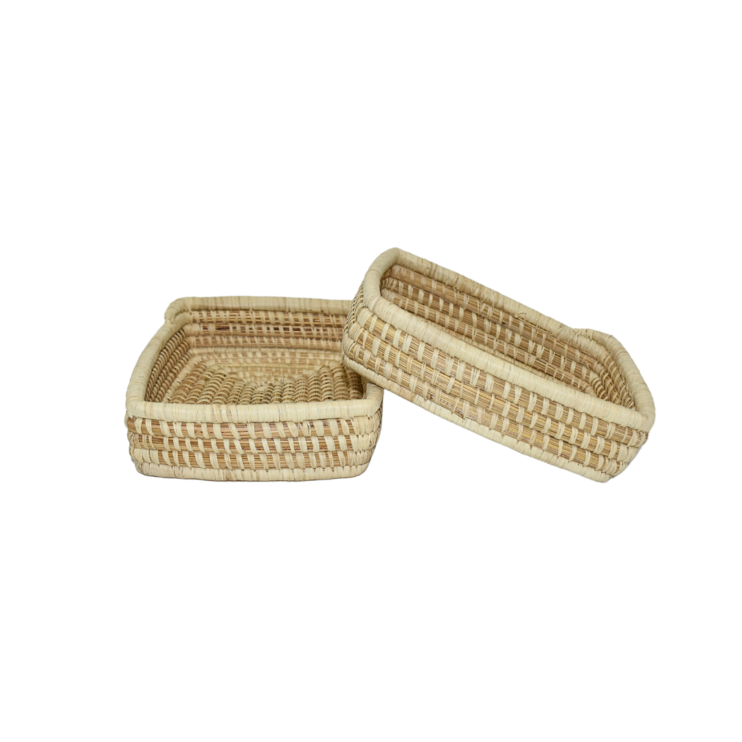 Handwoven Condiment Basket | Hand Towel Basket | Small