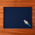 navy blue cotton canvas placemats