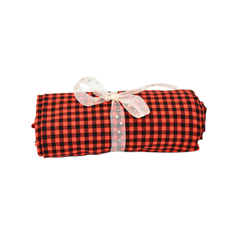 Christmas Maasai Shawl | Red & Green | Traditional African Patterns | Festive Holiday Wrap - Mawu Africa