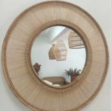 Handcrafted Malawi Cane Mirror