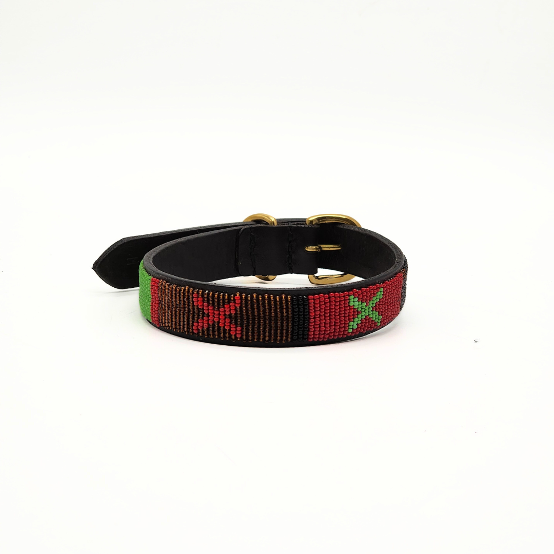 Jabu Jewelry Louis Leather Dog Collar