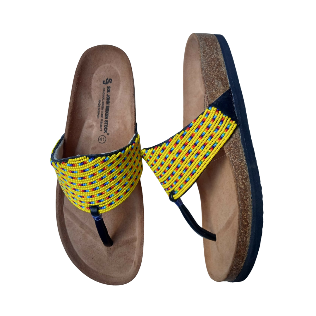 cork sole sandals - Mawu Africa