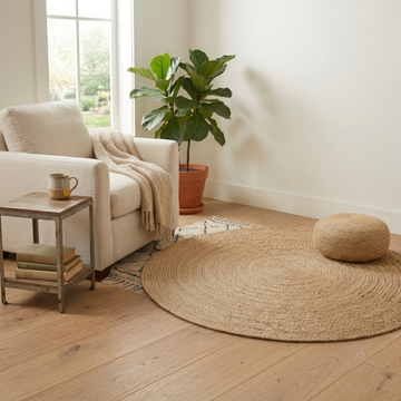 Liyambo Round Sisal Rope Rug - Mawu Africa