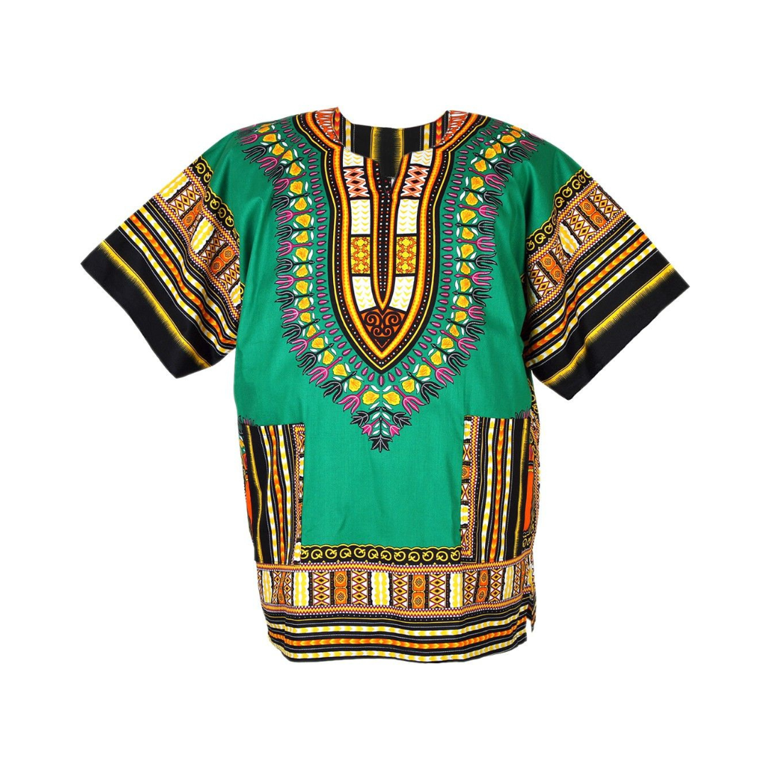 Green Dashiki shirt | African Shirt
