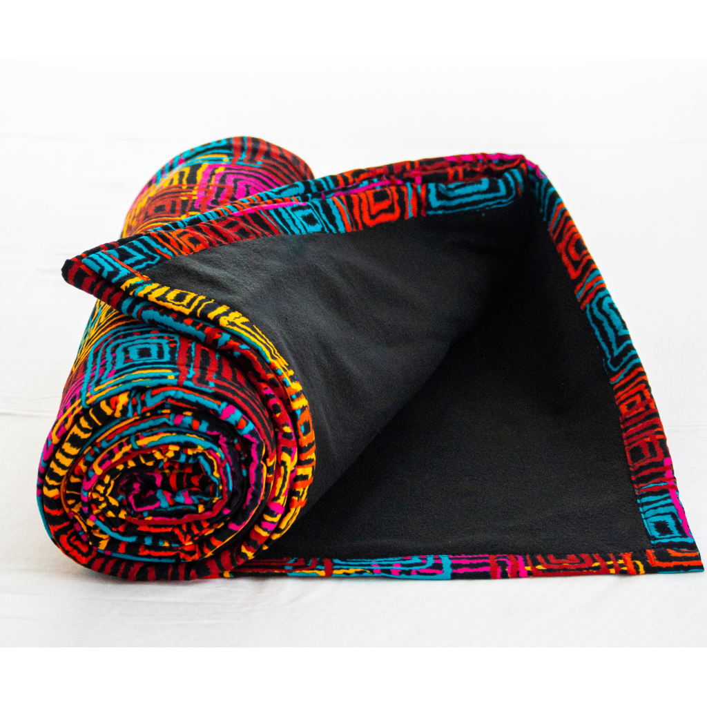 Kitenge Fleece Blanket| Ankara Fleece Shuka