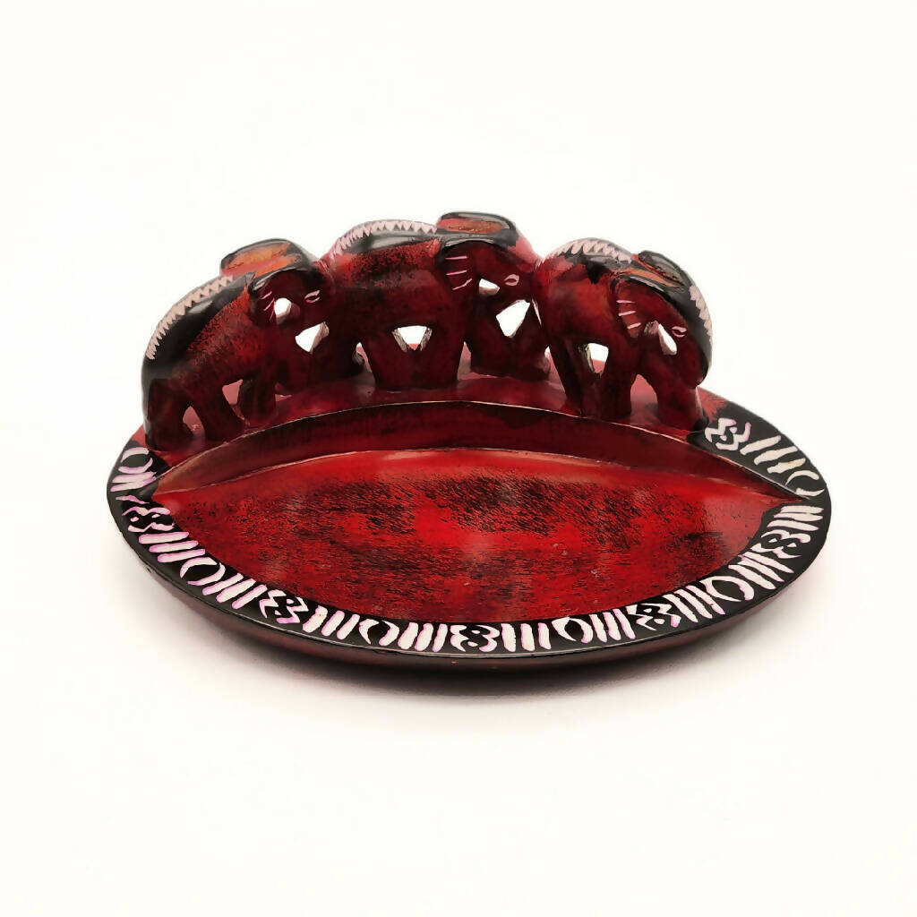 Tri Elephant Soapstone Bowl - Mawu Africa