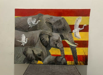 ECO Elephant painting - Mawu Africa