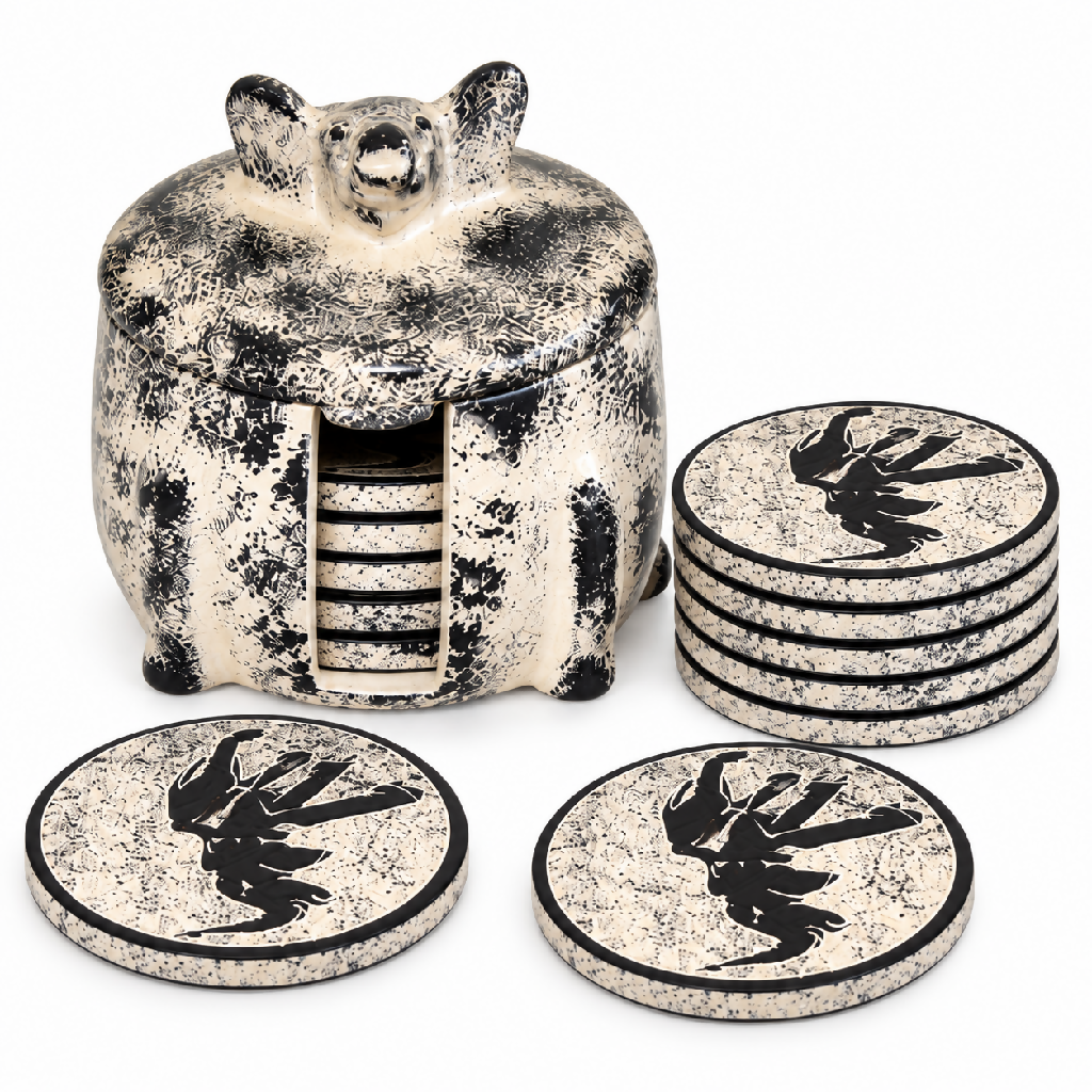 Handcrafted Soapstone Elephant Coasters - Mawu Africa