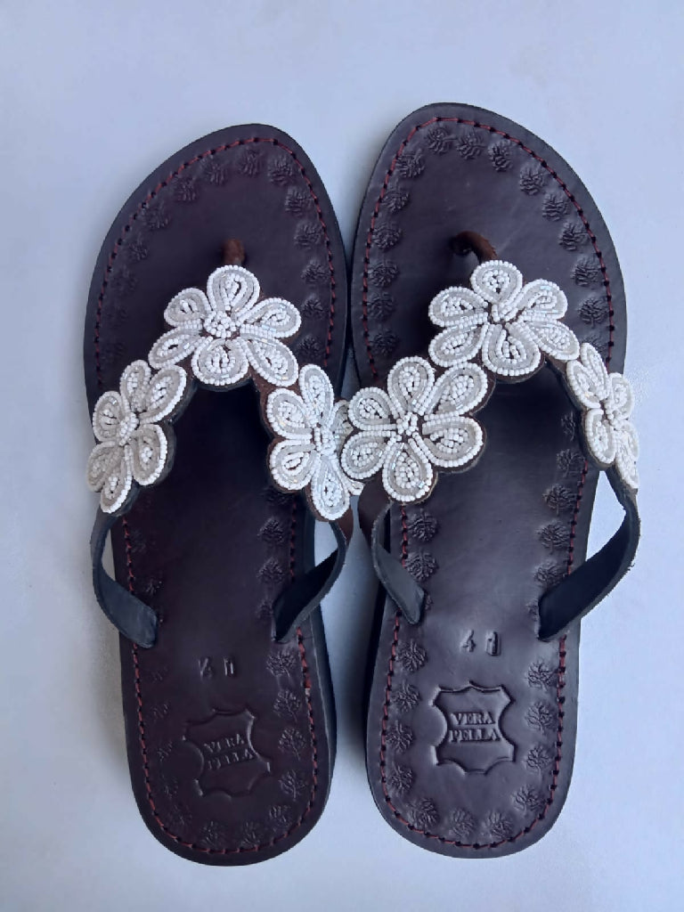 wedge leather sandals - Mawu Africa