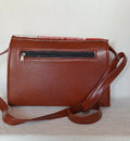 Hand-Beaded Flap Crossbody Bag | Brown - Mawu Africa