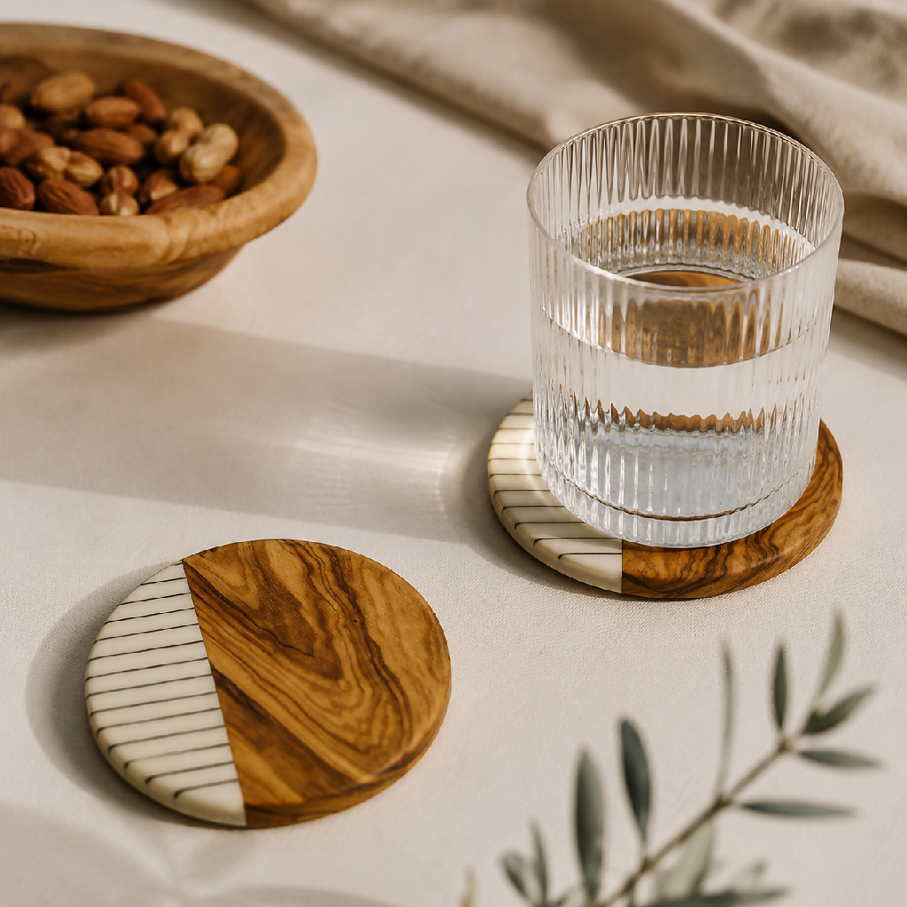 Wooden coasters (set of 4)