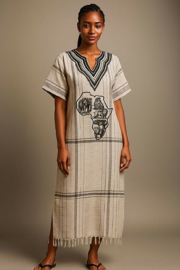 African Kikoi Dress