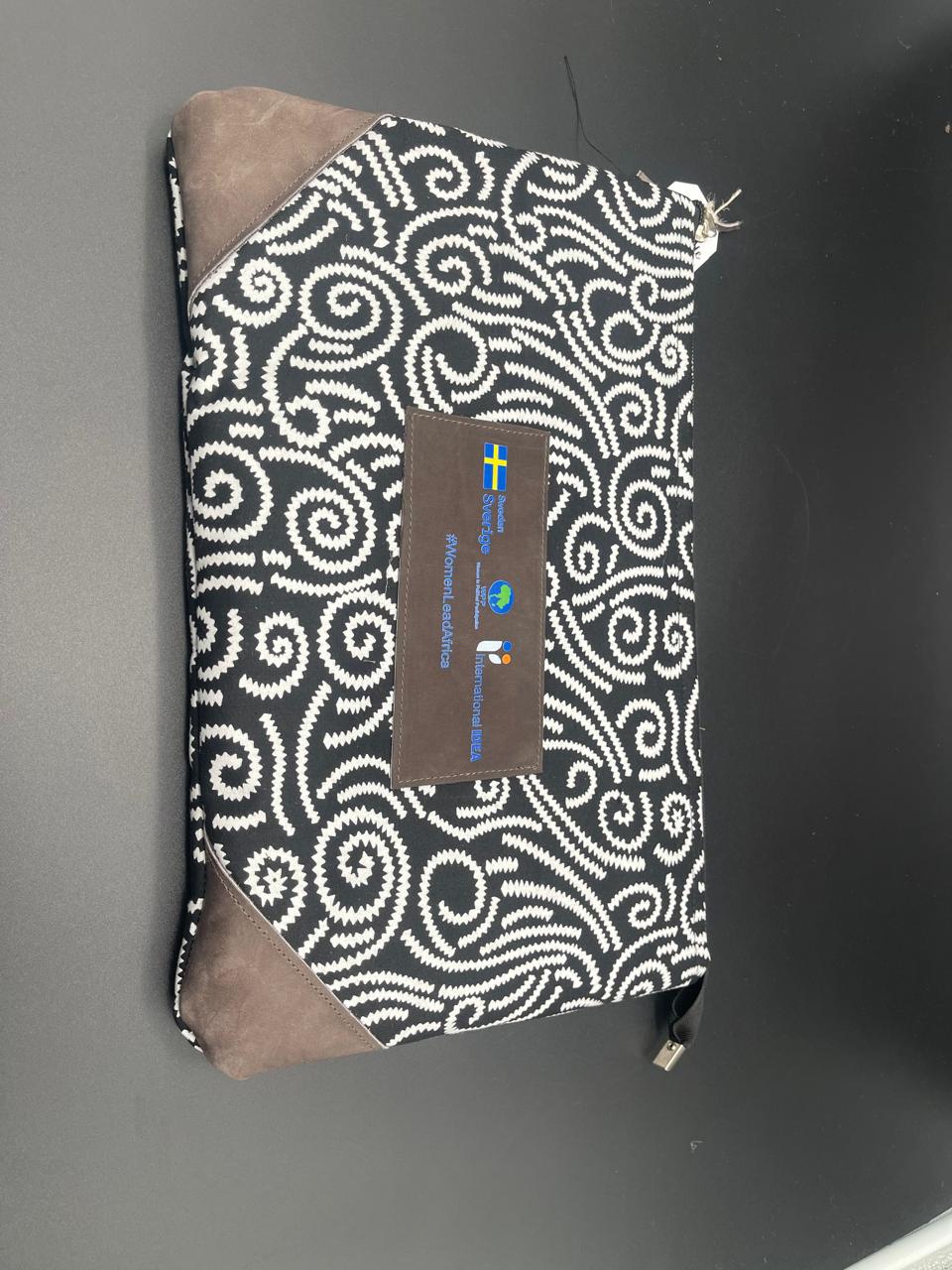 Ankara leather laptop sleeve-Corporate Laptop sleeve
