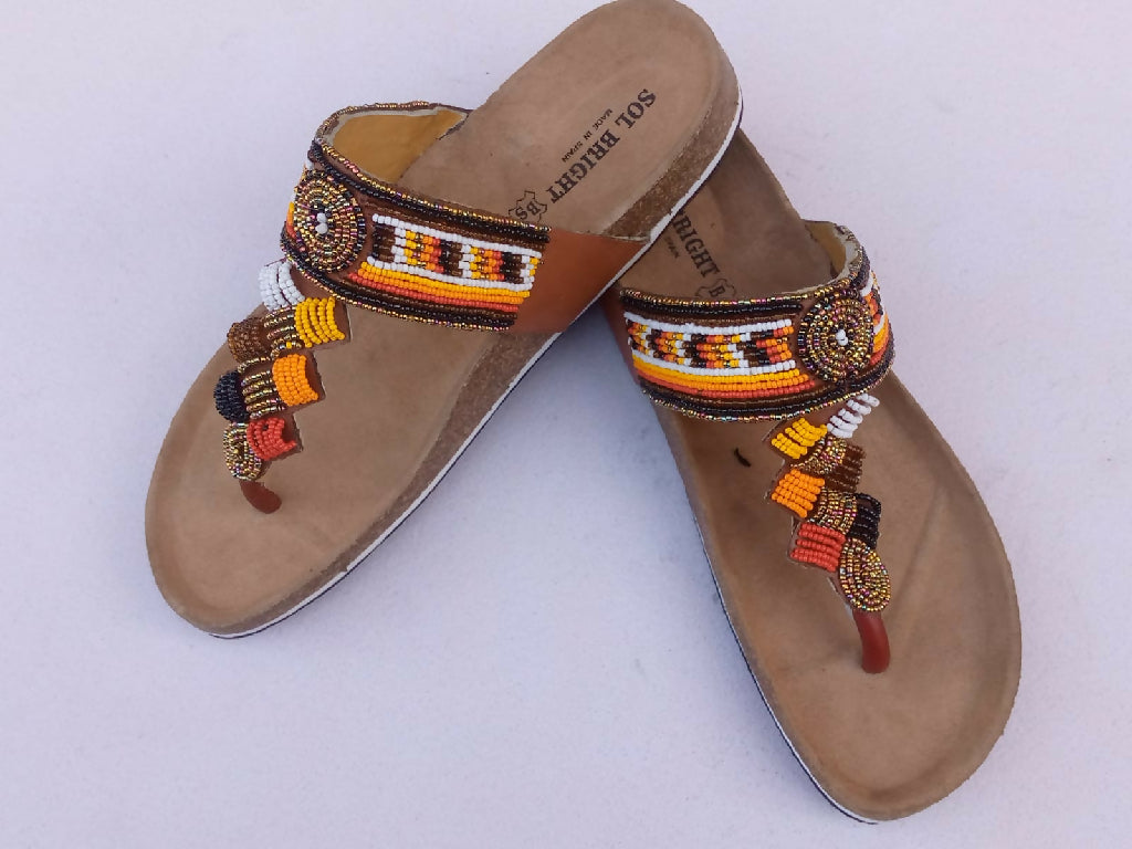 Ladies' Curated Cork Sandals - Mawu Africa