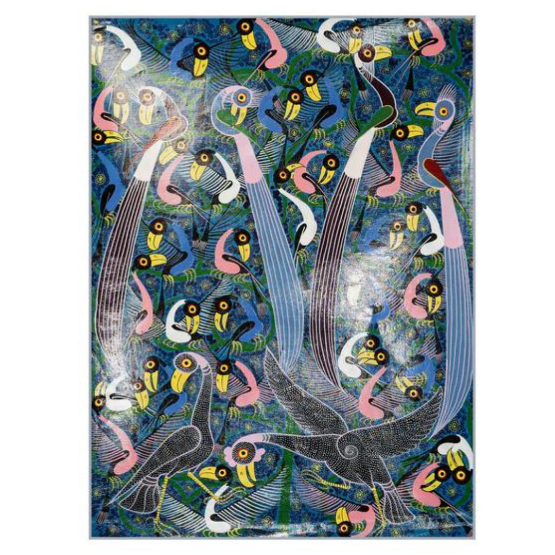 Birds Tingatinga Painting