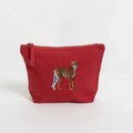 Red canvas pouch