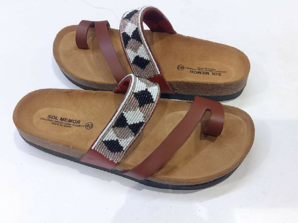 cork sole sandals - Mawu Africa