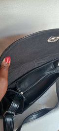 Hand-Beaded Flap Crossbody Bag | Black - Mawu Africa