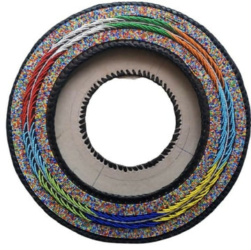 Maasai color clock frame - Mawu Africa