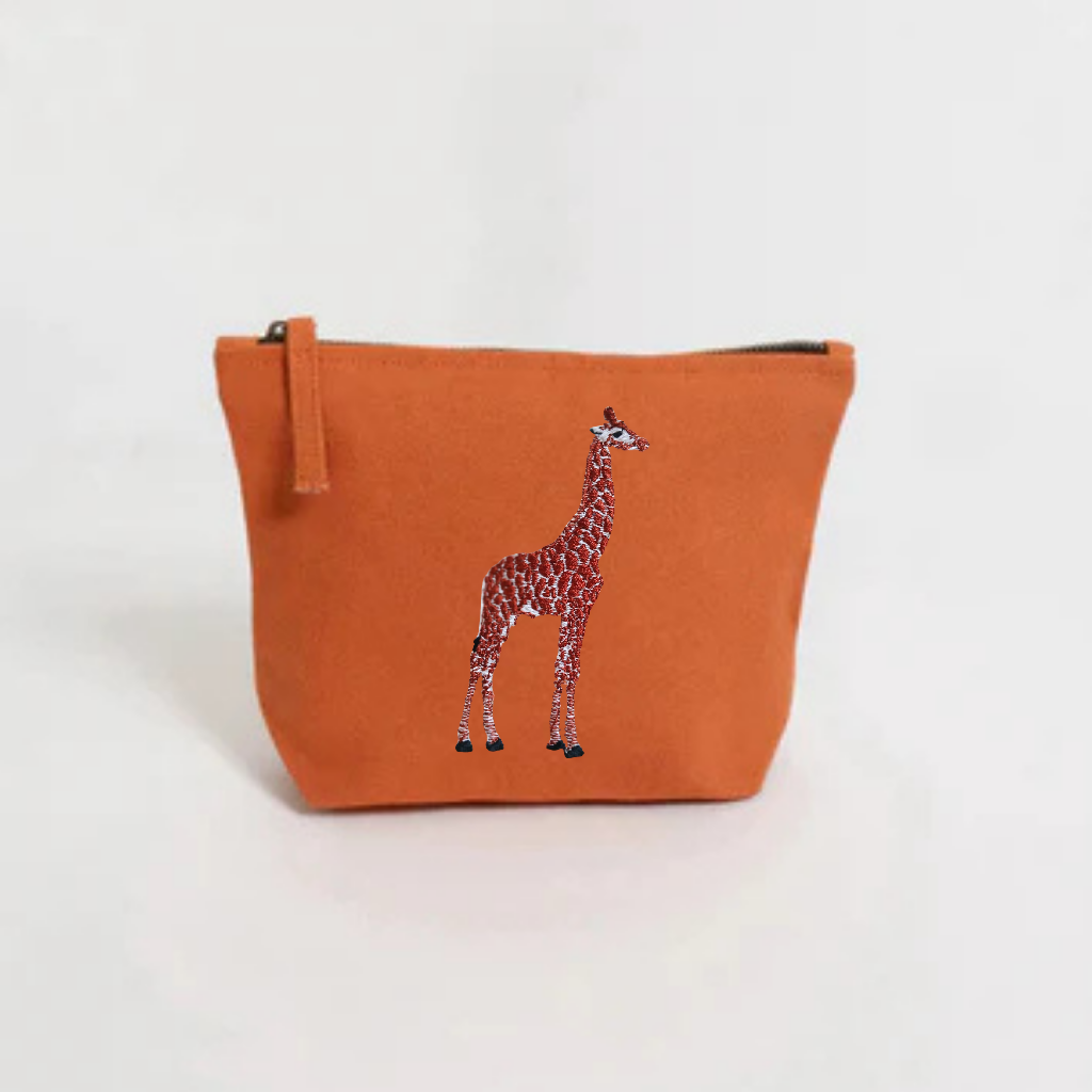Giraffe make up pouch