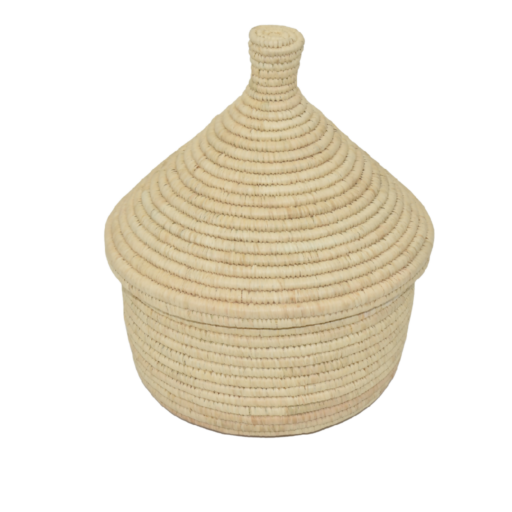 Raffia Snack Basket | Natural - Mawu Africa