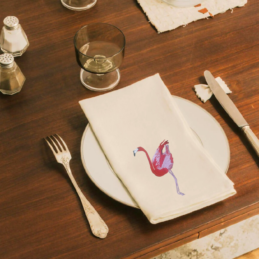 flamingo napkins