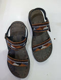 chocolate brown wedge sandals - Mawu Africa