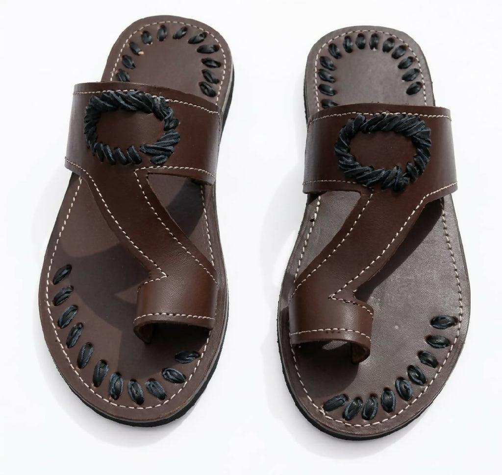Kipekee Artisan – Handmade – Genuine Leather African Sandals - Mawu Africa