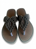 African Macrame Leather Sandals Kenya - Mawu Africa