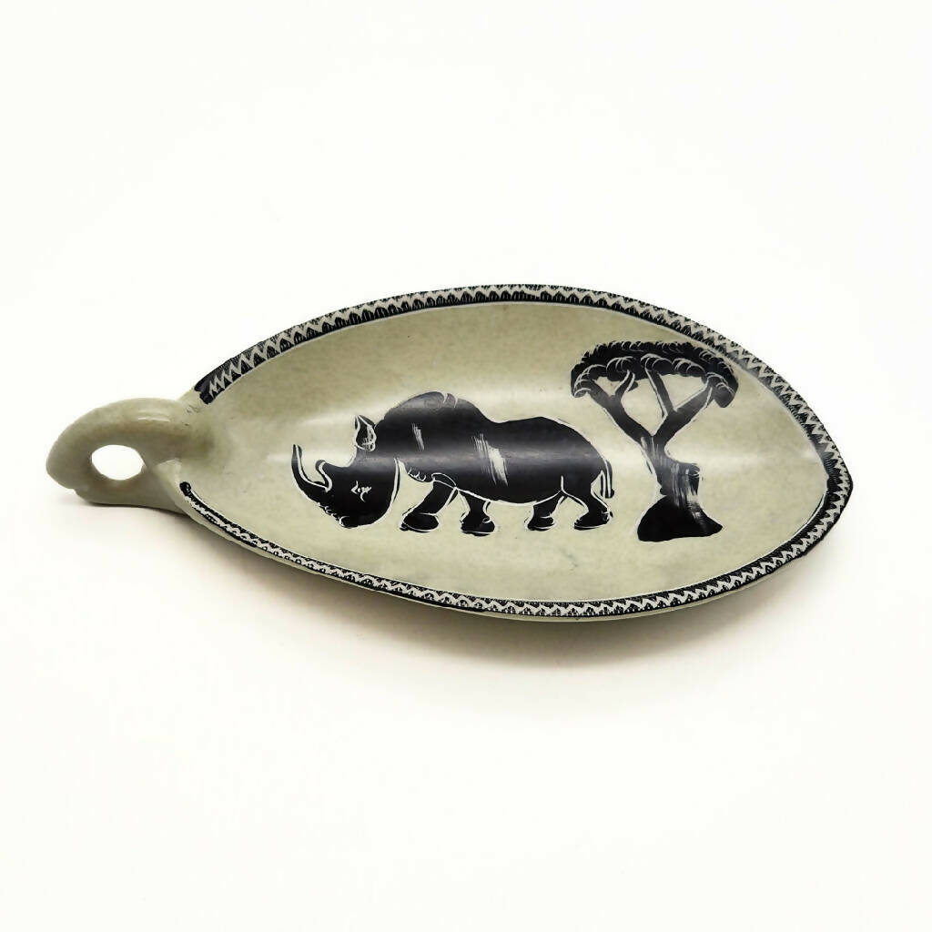 Rhino Soapstone Bowl|African Soapstone - Mawu Africa