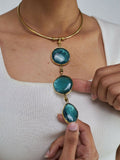 Koroba Necklace - Blue - Mawu Africa