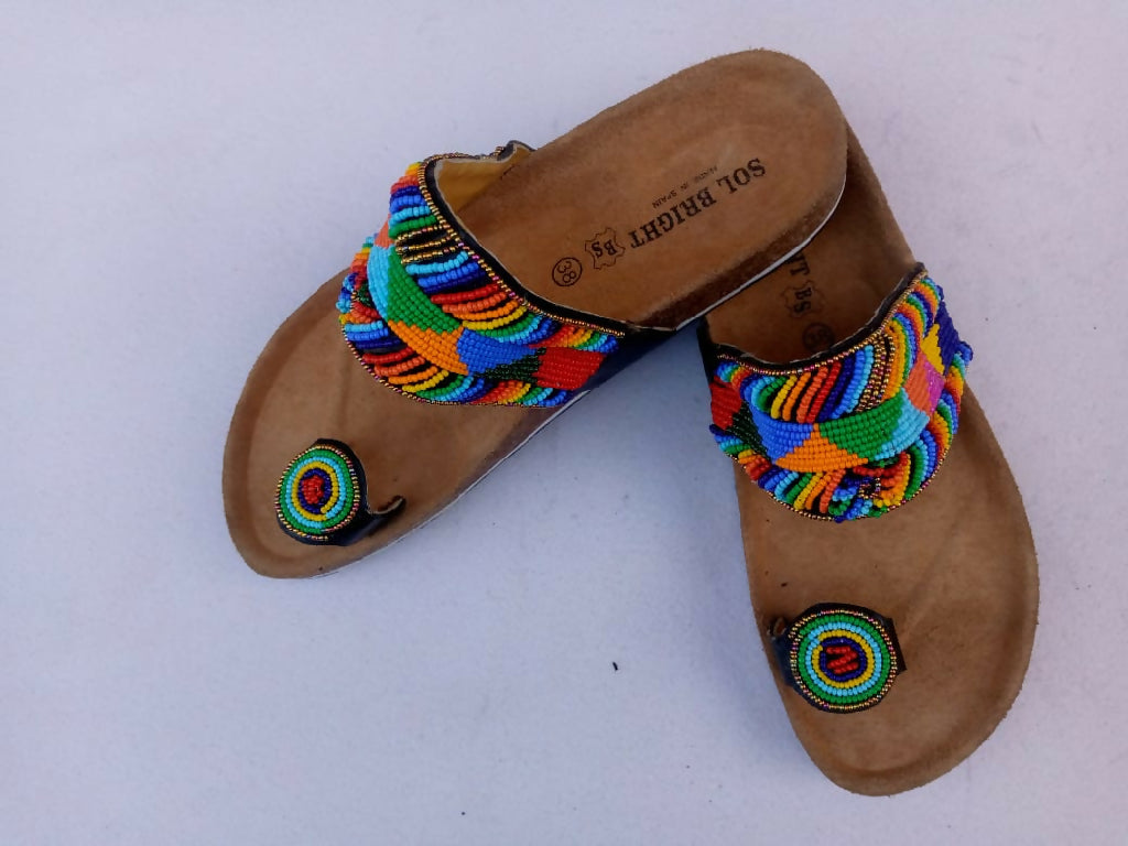 Ladies' Curated Cork Sandals - Mawu Africa