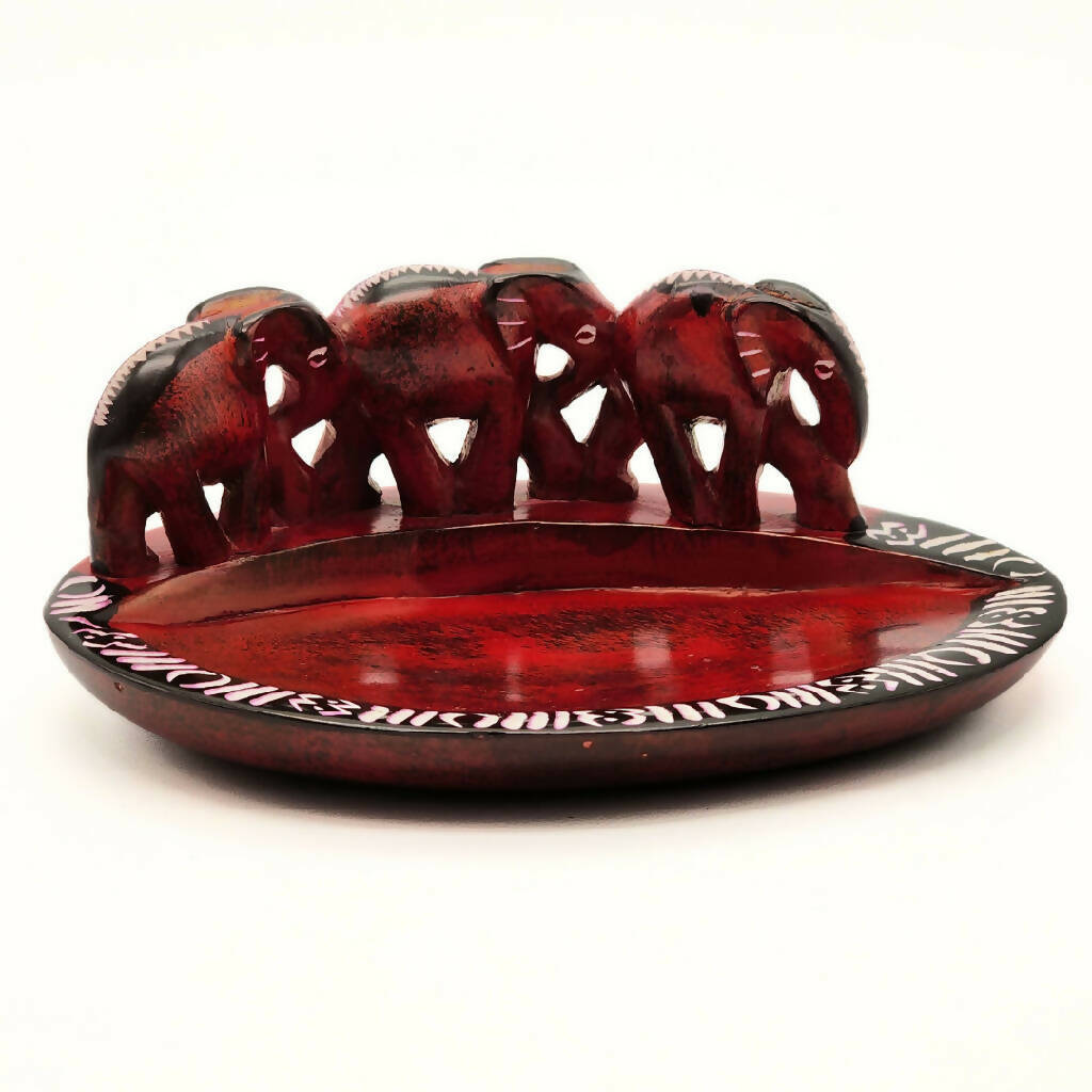 Tri Elephant Soapstone Bowl - Mawu Africa