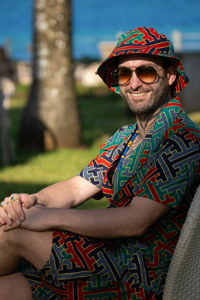 Zamu — African Print Resort Male Set