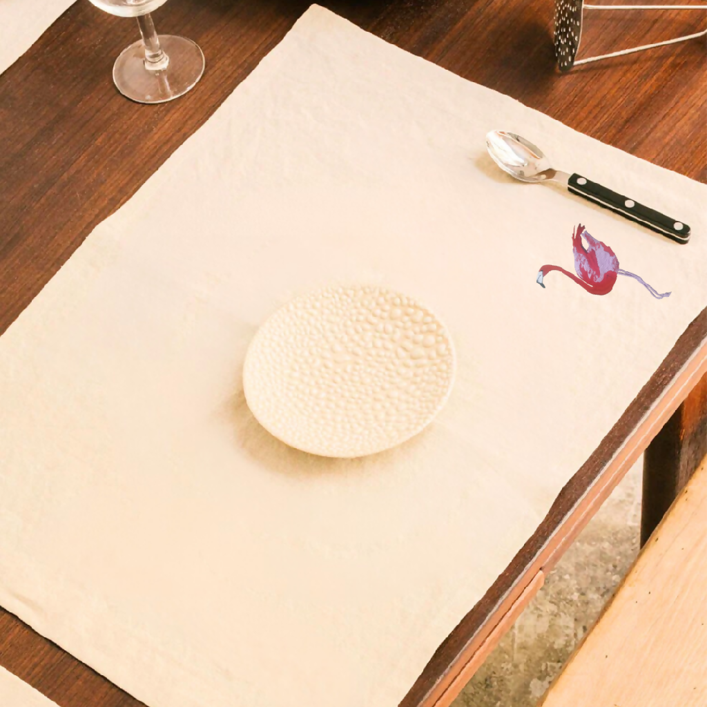 flamingo table mats