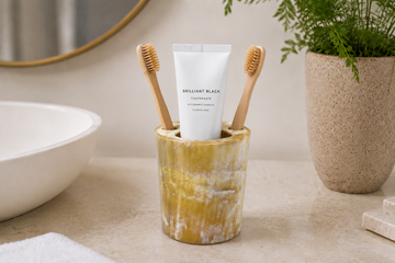 Recycled Horn Toothbrush Holder | Eco-Friendly Handcrafted | Mawu Africa