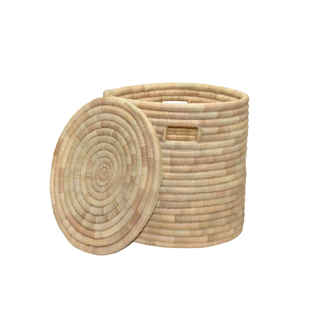 Reed Laundry Basket with (Lid)