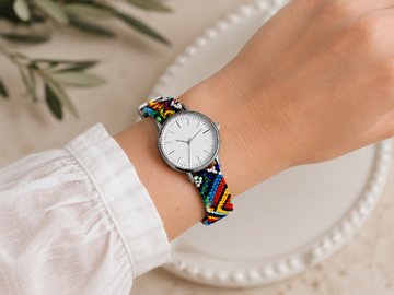 Handmade African Beaded Watch – Colorful Maasai-Inspired Beadwork Strap Wristwatch