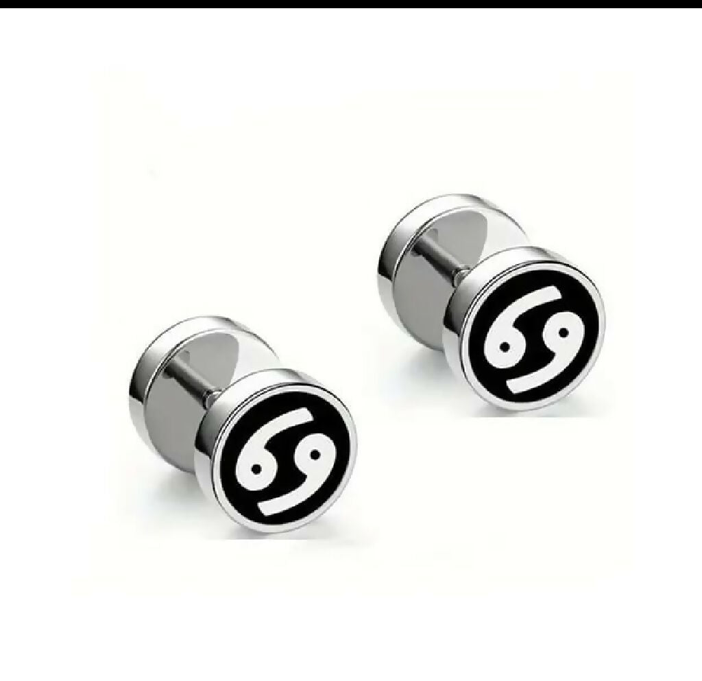 Crid's Crafts - Handmade - Stainless Steel - African - Zodiac Earrings