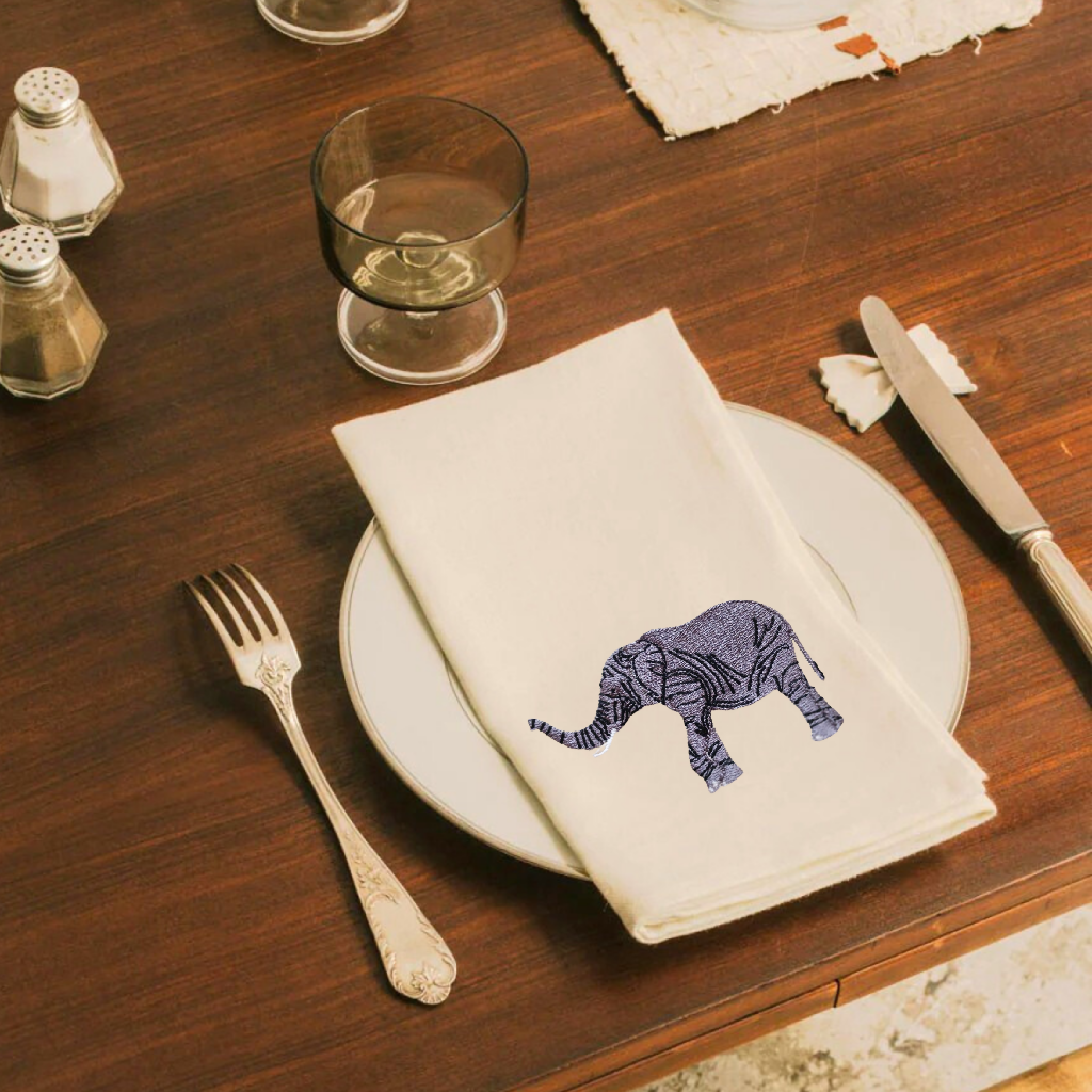 Elephant table napkin